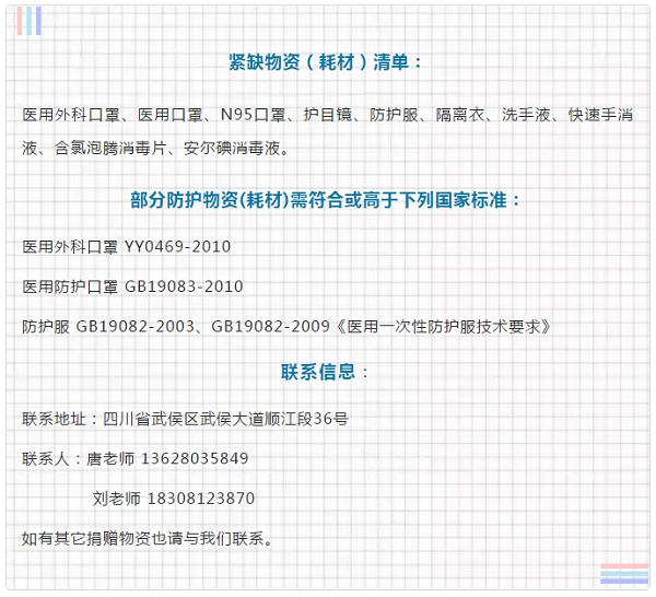 社会爱心企业向我院捐赠防疫紧缺物资