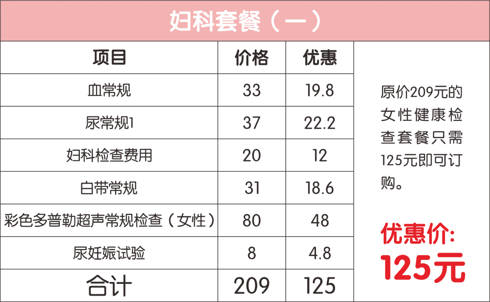 妇女节健康检查优惠活动来袭——健康女人 幸福常伴